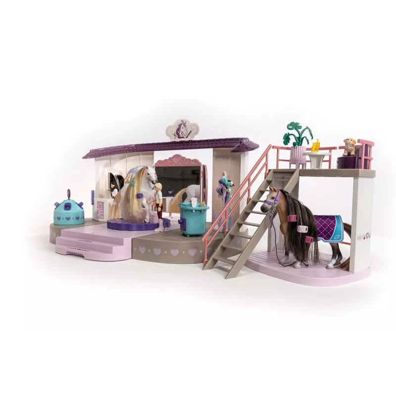 schleich HORSE CLUB Sofia’s Beauties hobuste ilusalong, Salon & spa, Harjatav karv, Hobused, 3 a, Mitmevärviline, Plastik