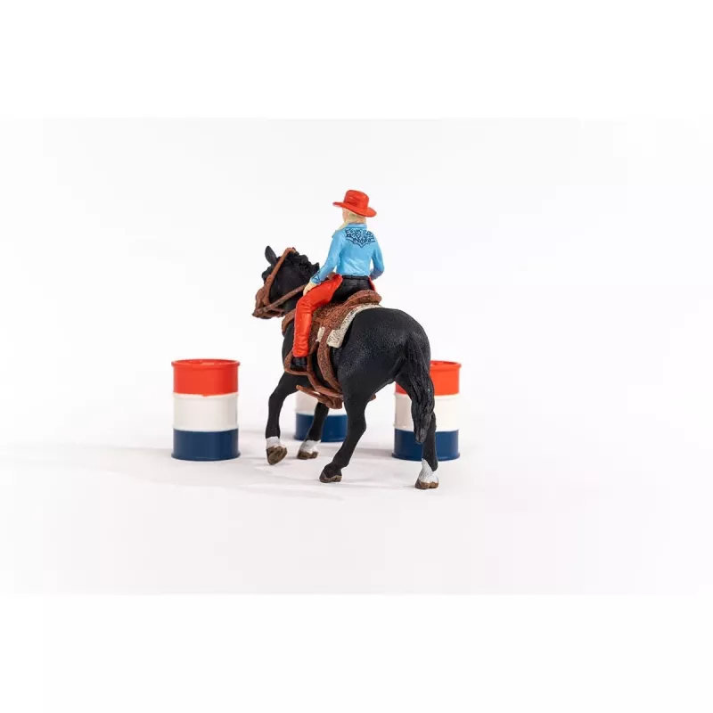 schleich Cowgirl Barrel Racing Fun, 3 a, Mitmevärviline