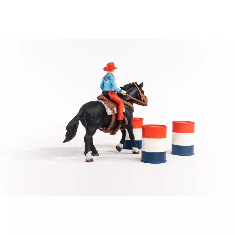 schleich Cowgirl Barrel Racing Fun, 3 a, Mitmevärviline