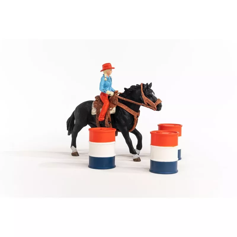 schleich Cowgirl Barrel Racing Fun, 3 a, Mitmevärviline