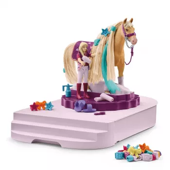 schleich HORSE CLUB Sofia iludused hobuste hooldusjaam, Harjatav karv, Hobused, 3 a, Mitmevärviline