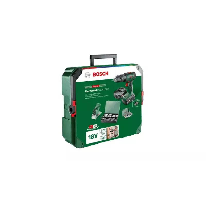 Püstolkäepidemega trell Bosch Universal Impact 18V 1450 p/min 1.3 kg roheline
