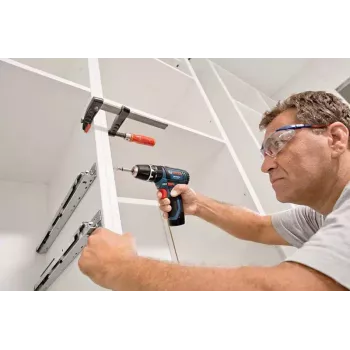 Püstolkäepidemega trell Bosch GSB 12V-15, 1300 p/min, 2 Ah aku