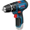 Püstolkäepidemega trell Bosch GSB 12V-15, 1300 p/min, 2 Ah aku