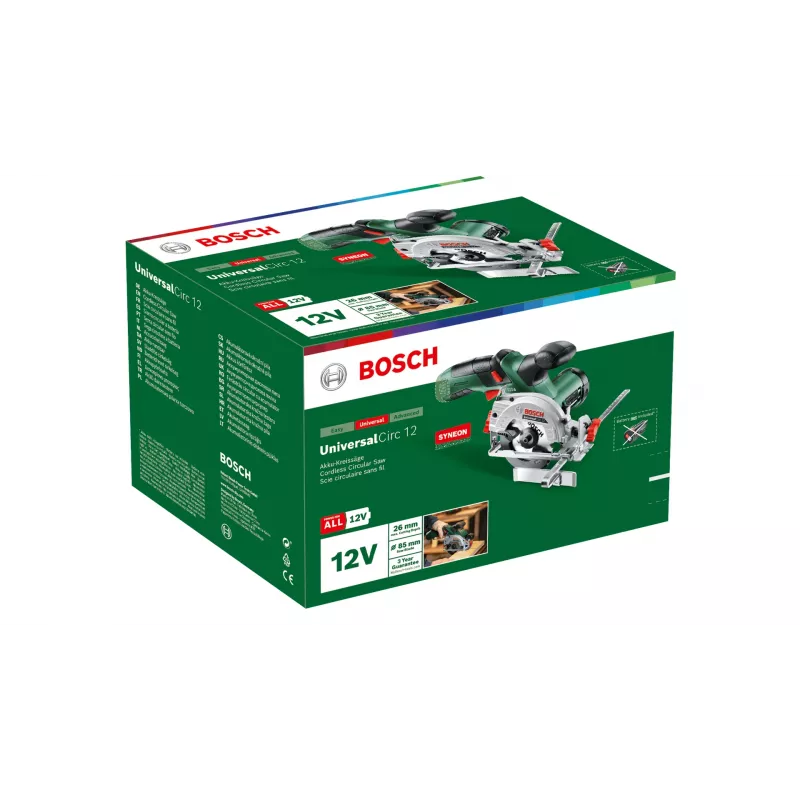 Bosch UniversalCirc 12 8.5 cm Must, Roheline 1400 RPM