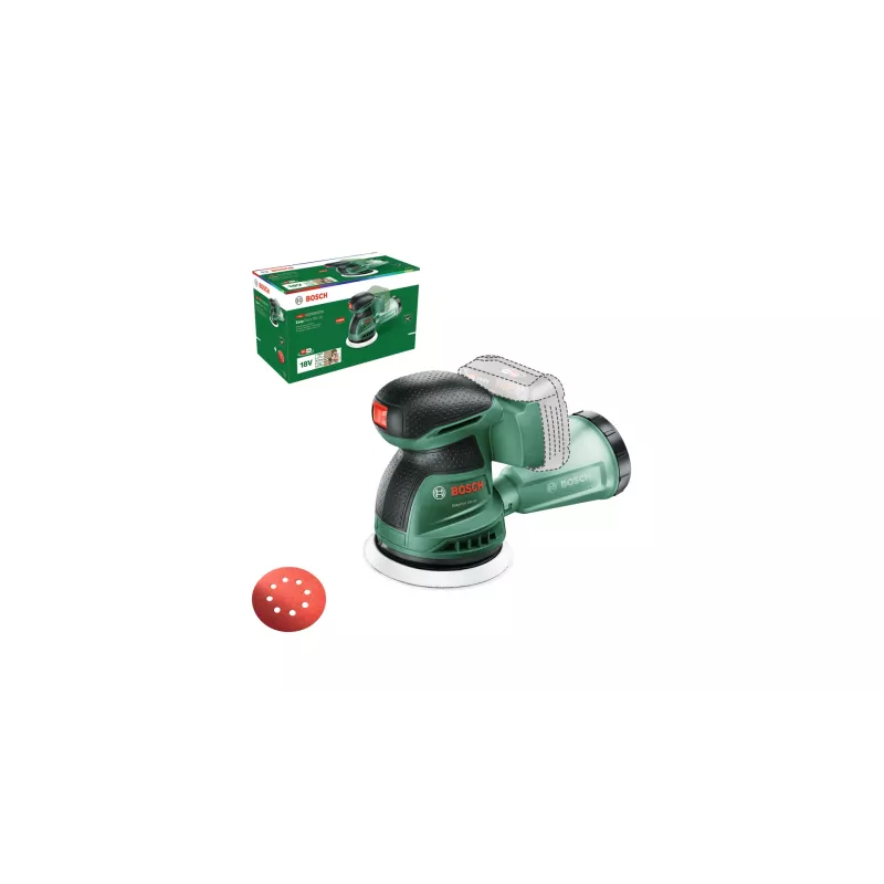 Bosch EasyOrbit 18V-10 (Baretool), ekstsentriklihvija, must, roheline, plast, Saksamaa, 23000 OPM, 1 mm