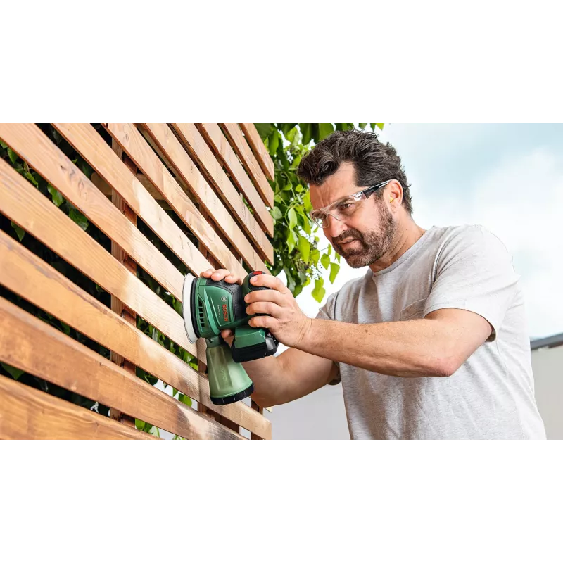 Bosch EasyOrbit 18V-10 (Baretool), ekstsentriklihvija, must, roheline, plast, Saksamaa, 23000 OPM, 1 mm