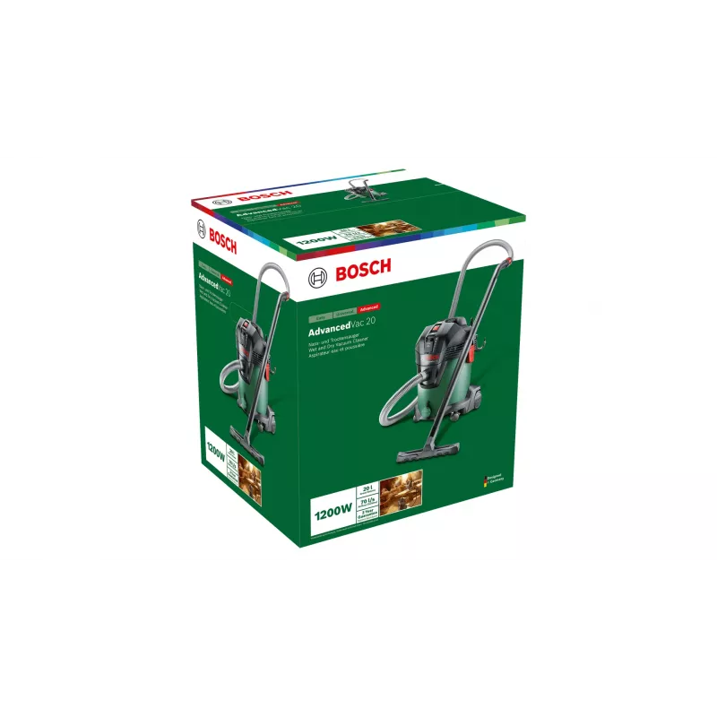 Bosch AdvancedVac 20 300 AW 20 L Must, Roheline