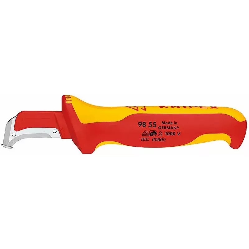 Fikseeritud teraga nuga Knipex 009855 Metalne punane kollane