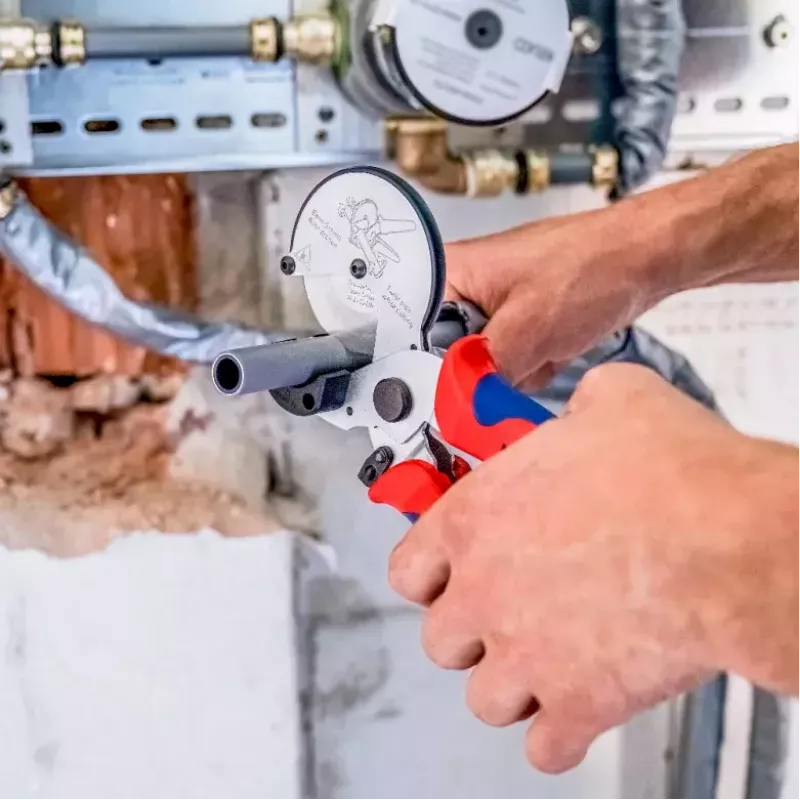 Knipex 90 25 25 torukäärid Alumiinium Must Sinine Punane 210 mm