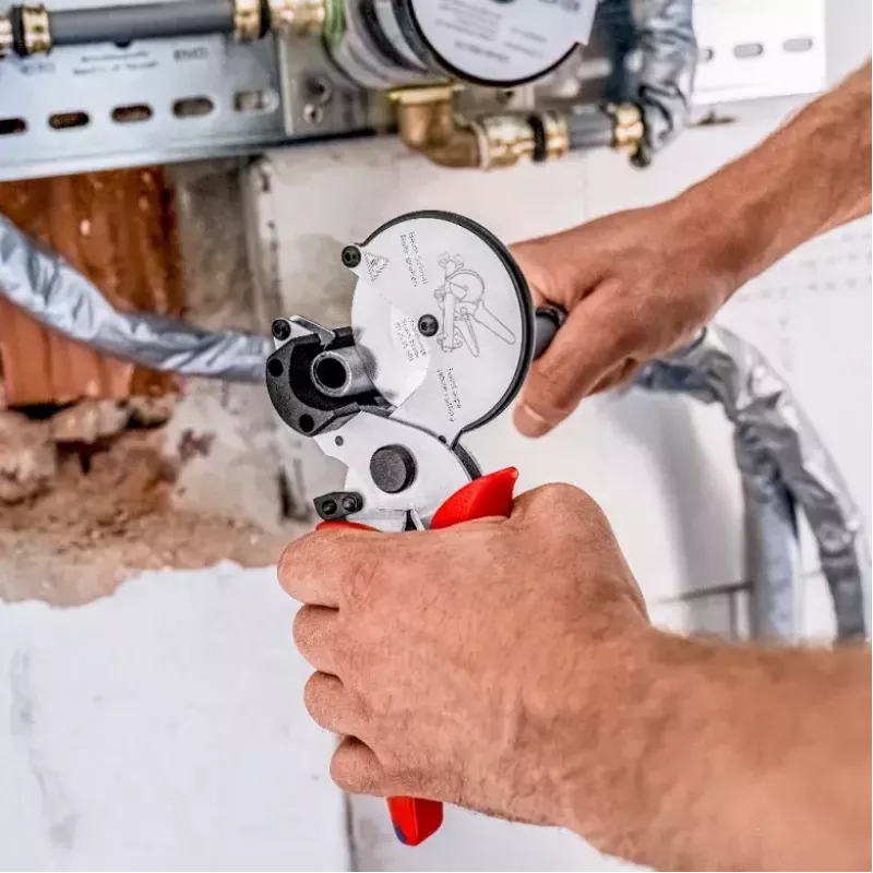 Knipex 90 25 25 torukäärid Alumiinium Must Sinine Punane 210 mm