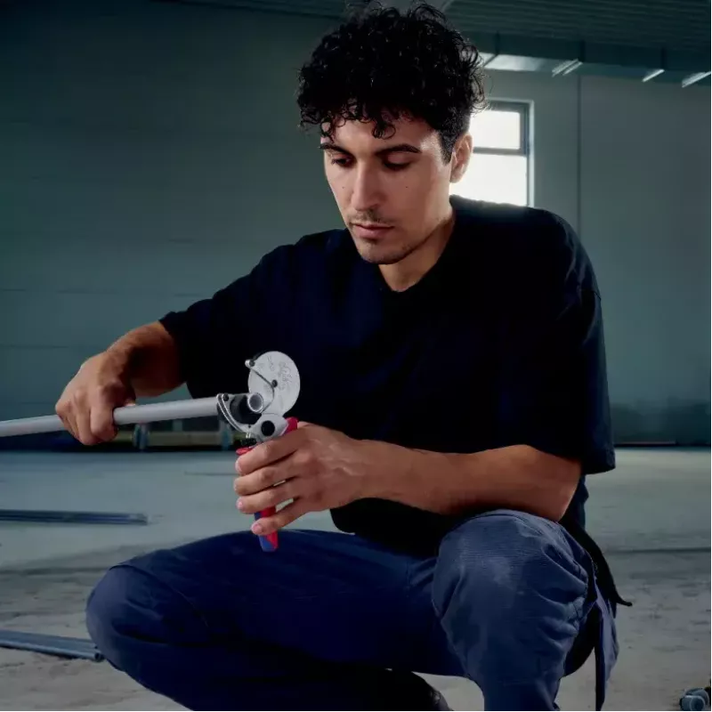 Knipex 90 25 25 torukäärid Alumiinium Must Sinine Punane 210 mm