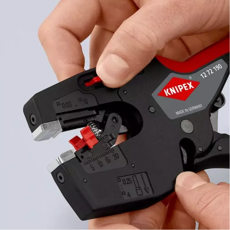 Knipex 12 72 190 tangid Teras Plastist käepide Must Punane 190mm