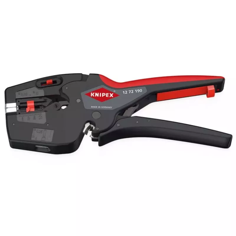 Knipex 12 72 190 tangid Teras Plastist käepide Must Punane 190mm