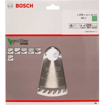 Bosch Optiline puidust ketassaelehed, puit, 19 cm, Bosch, 340 g, 1 tk