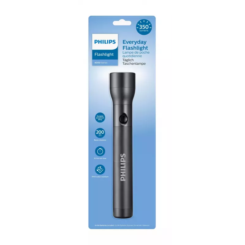 Philips SFL4003T/10 taskulamp Must Push taskulamp LED