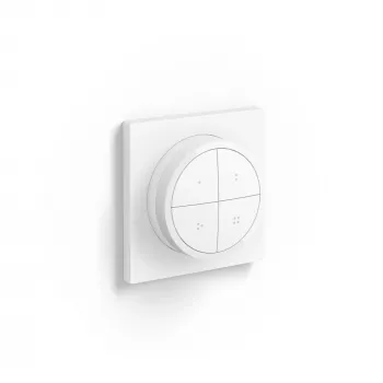Philips Tap dial switch, juhtmevaba, valge, vabaltseisev/seinale kinnitatav, IP20, plastik, IP20