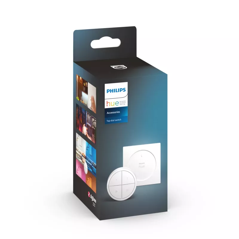 Philips Tap dial switch, juhtmevaba, valge, vabaltseisev/seinale kinnitatav, IP20, plastik, IP20