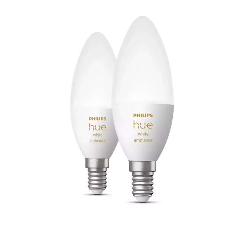 Nutipirn Philips Hue Valge ambiance Candle E14, 5,2 W, Bluetooth/Zigbee, 39×39×117 mm