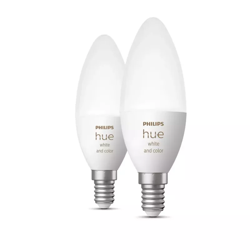Nutikas lambipirn Philips Hue Valge and colour ambience Candle E14, Bluetooth/Zigbee, 5,3 W (2-pack)