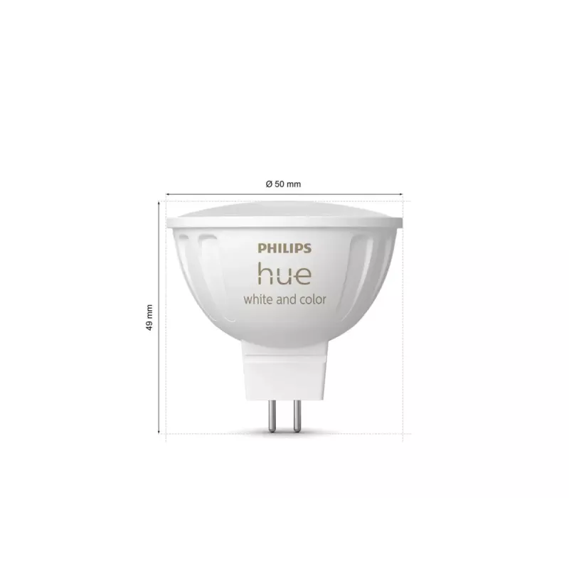 Nutikas valgustuskoht Philips Hue Valge and colour ambience MR16, GU53, 6,3 W, Bluetooth/Zigbee