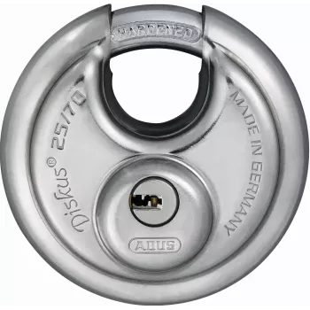 Discus tabalukk ABUS 25/70 kd võtmega lukk 5 võtit 7cm