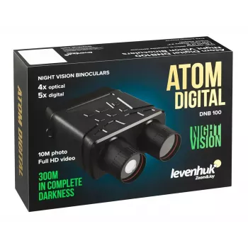 Öövaatlusbinoklid Levenhuk Atom DNB100 digitaalsed, kuni 100 m ulatusega