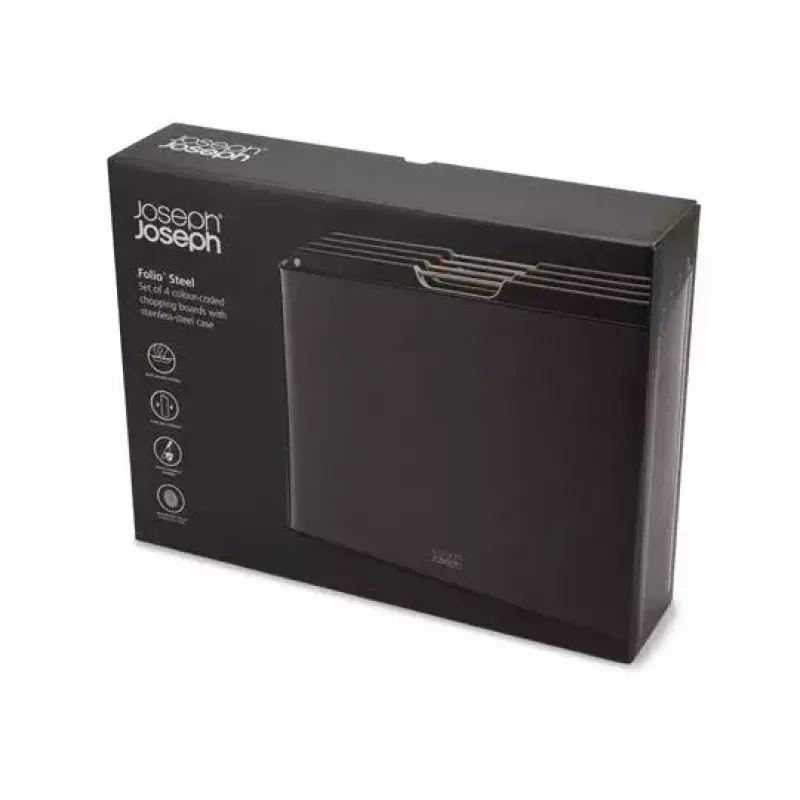Lõikelaud Joseph Joseph Folio Steel Ristkülikukujuline Süsinik 356x263mm