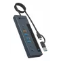 RAIDSONIC ICY BOX 9-in-1 jaotur Power Deliveryga, USB 3.2 Gen 2 USB-C/Type-A host, alumiinium, sinine