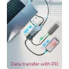 RAIDSONIC ICY BOX 9-in-1 jaotur Power Deliveryga, USB 3.2 Gen 2 USB-C/Type-A host, alumiinium, sinine