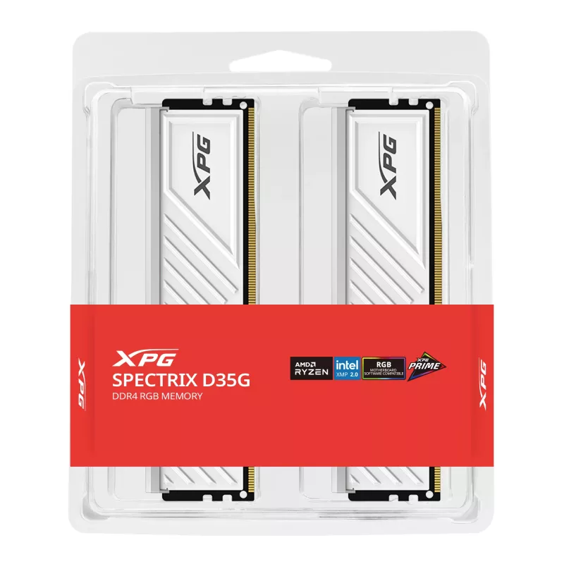 16 GB ADATA DIMM 3600 (2x 8 GB) Dual-Kit (wei, AX4U36008G18I-DTWHD35G, XPG Spectrix D35G, INTEL XMP)