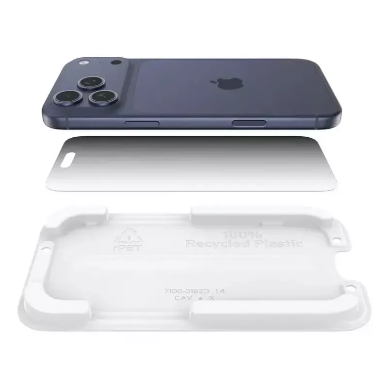 Belkini ScreenForce InvisiGlass ekraanikaitse iPhone 17 Pro Maxile, antibakteriaalne, löögikindel