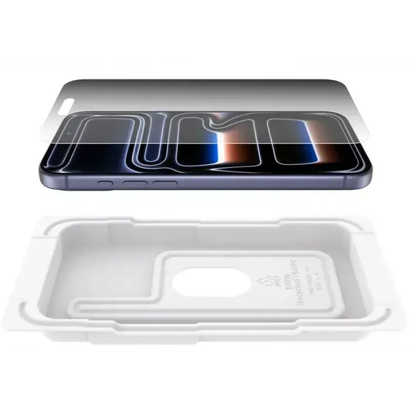 Belkini ScreenForce InvisiGlass ekraanikaitse iPhone 17 Pro Maxile, antibakteriaalne, löögikindel