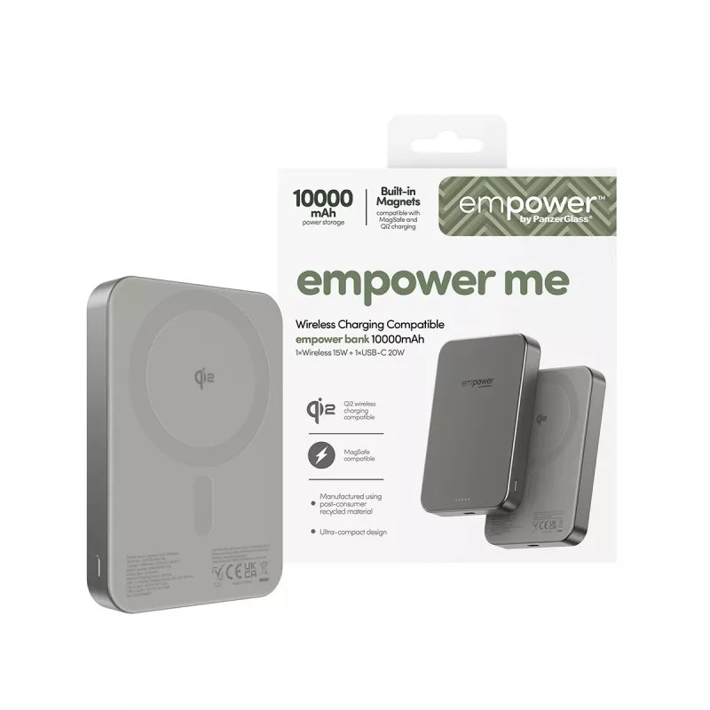 Akupank PanzerGlass empower by empower Bank 10000mAh titaanium