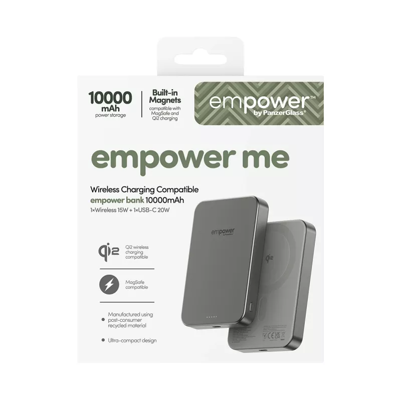 Akupank PanzerGlass empower by empower Bank 10000mAh titaanium
