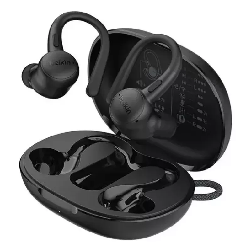Peakomplekt Belkin SoundForm ActiveFit juhtmega juhtmevaba Bluetooth must