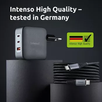 Toiteadapter Intenso W100ACC+C520C 100 W kiirlaadimine GaN must