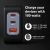 Toiteadapter Intenso W100ACC+C520C 100 W kiirlaadimine GaN must