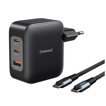 Toiteadapter Intenso W100ACC+C520C 100 W kiirlaadimine GaN must