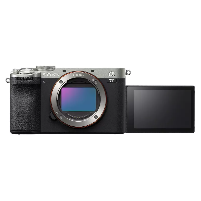Sony α 7C II MILC korpus 33 MP Exmor R CMOS 7008 x 4672 pikslit must, hõbedane