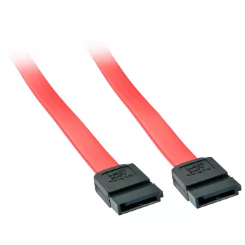 Lindy 0,2 m SATA-kaabel, 0,2 m, SATA III, SATA 7-kontaktiline, SATA 7-kontaktiline, Emane/Emane, Punane