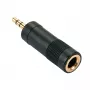Lindy 3,5 mm stereopistik isane 6,3 mm stereopessa emasele adapter