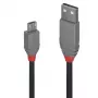 Lindy 2m USB 2.0 tüüp A kuni mikro-B kaabel, Anthra Line