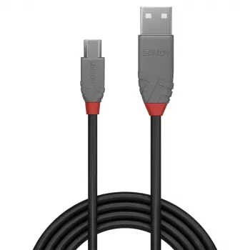 Lindy 3m USB 2.0 tüüp A to Micro-B kaabel, Anthra Line