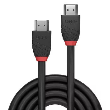 Lindy 0,5 m kiire HDMI-kaabel, must liin