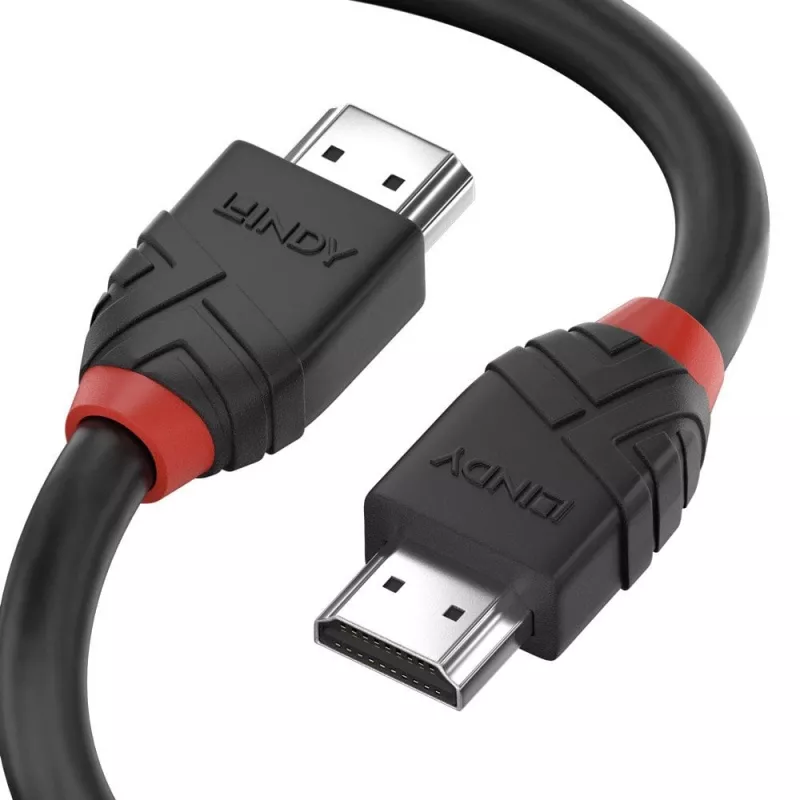 Lindy 0,5 m kiire HDMI-kaabel, must liin