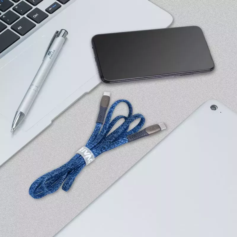 USB-kaabel Rivacase PS6105 BL12 USB 2.0 1,2m USB C sinine