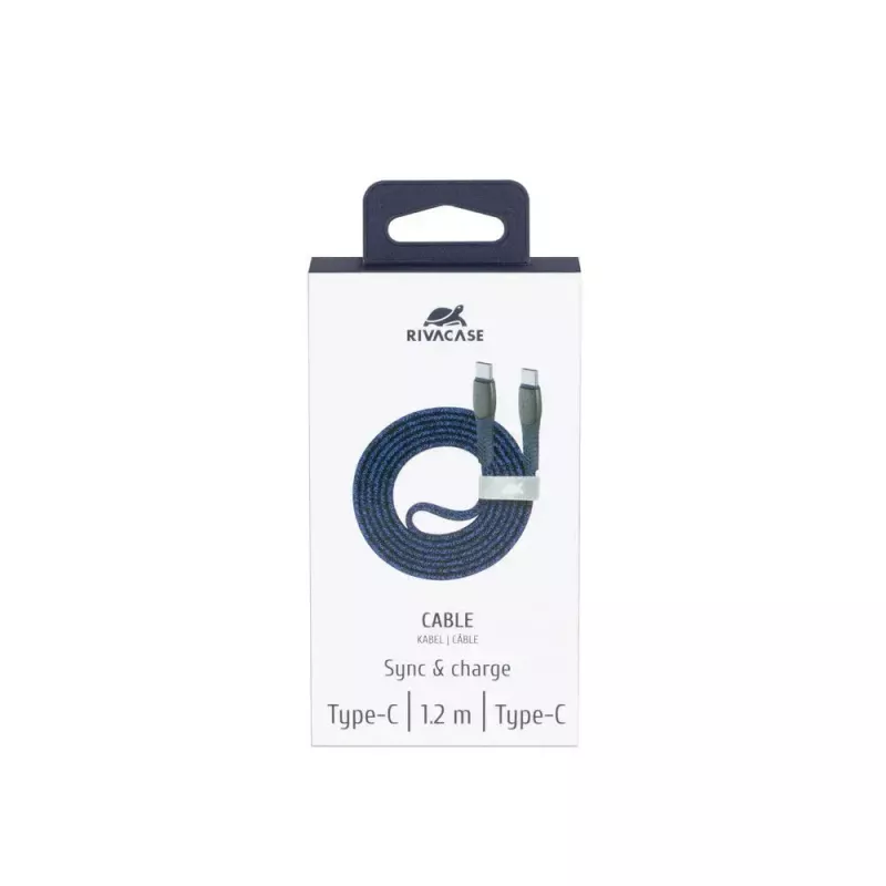 USB-kaabel Rivacase PS6105 BL12 USB 2.0 1,2m USB C sinine