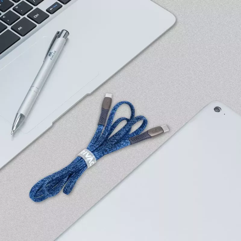 USB-kaabel Rivacase PS6105 BL12 USB 2.0 1,2m USB C sinine