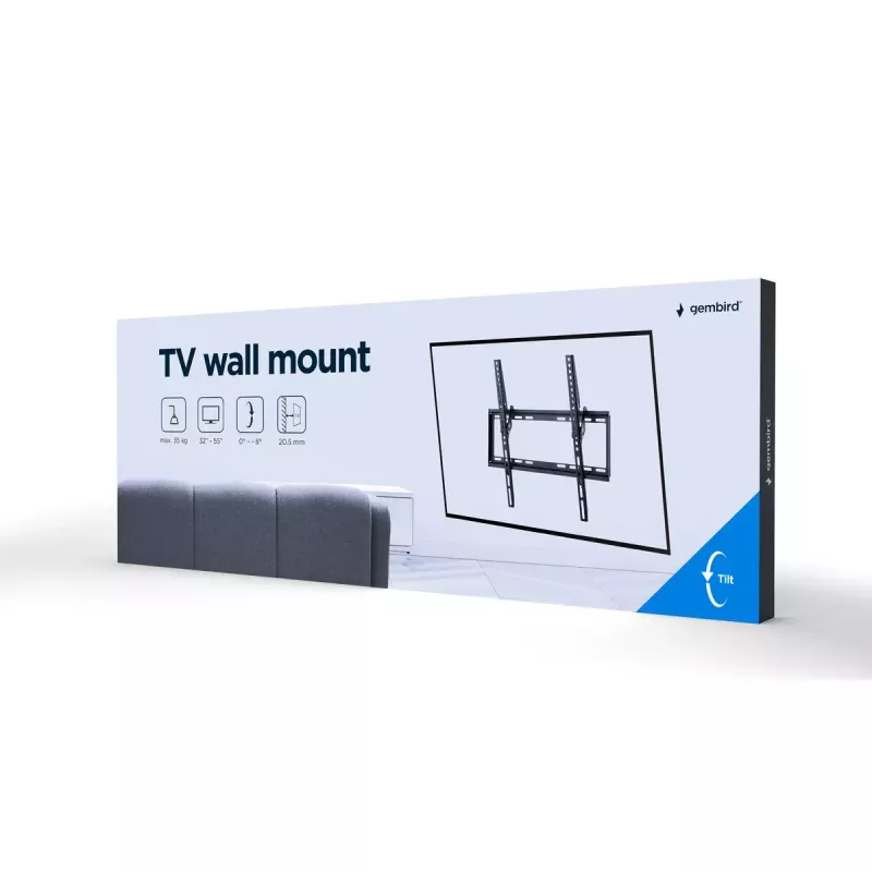 Teleri seinakinnitus Gembird WM-55T-03